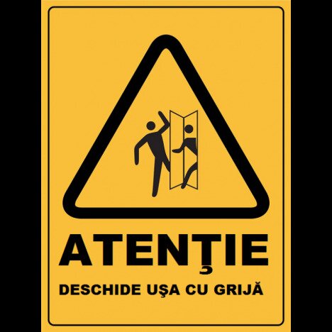 Placuta deschide usa cu grija